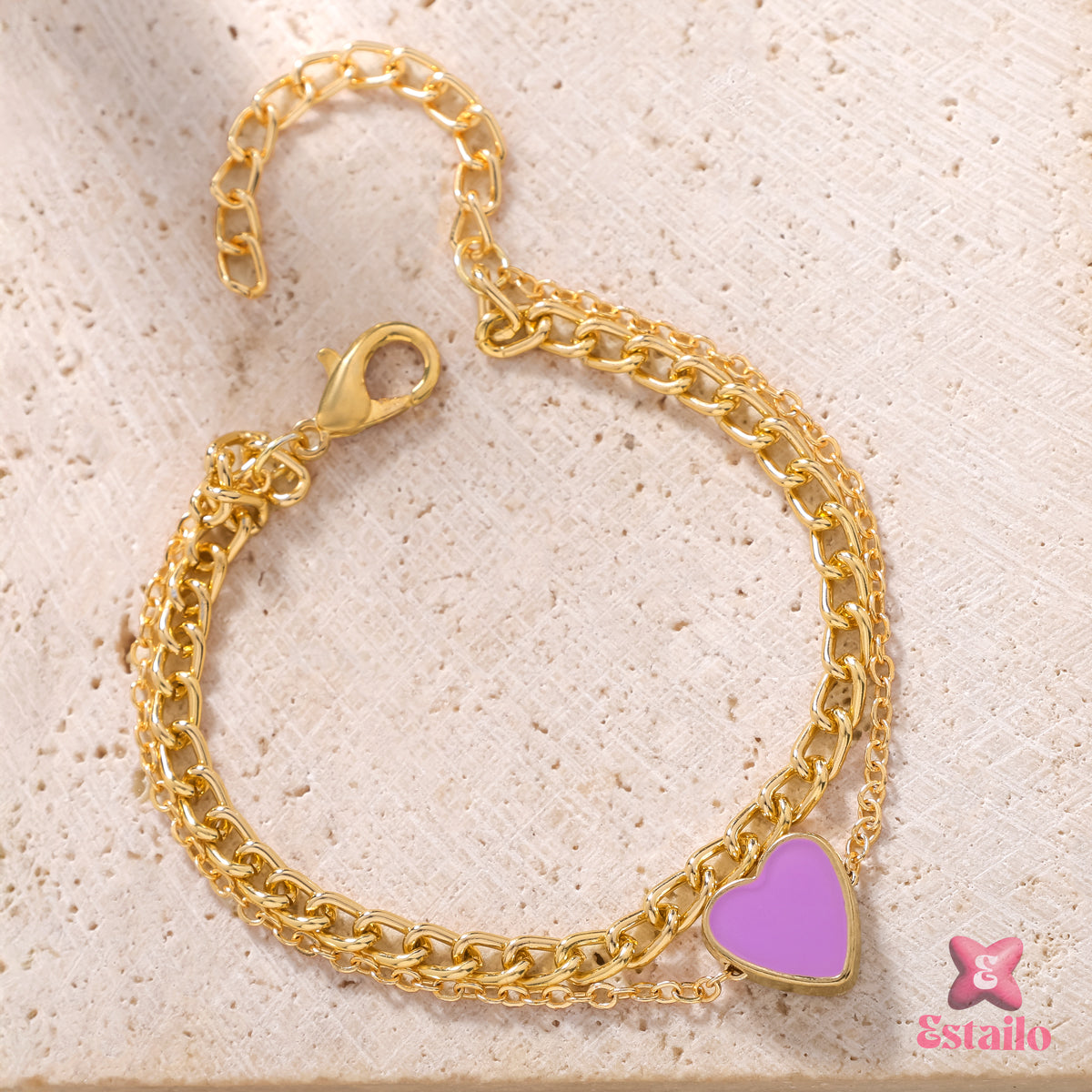 Lavender Love Chain bracelet