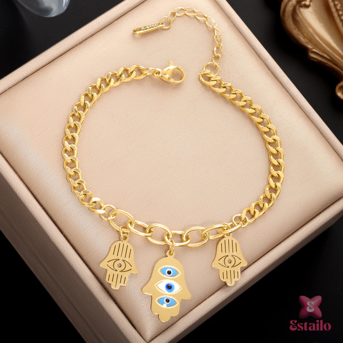 Fatima's Hand Protection Charm Bracelet
