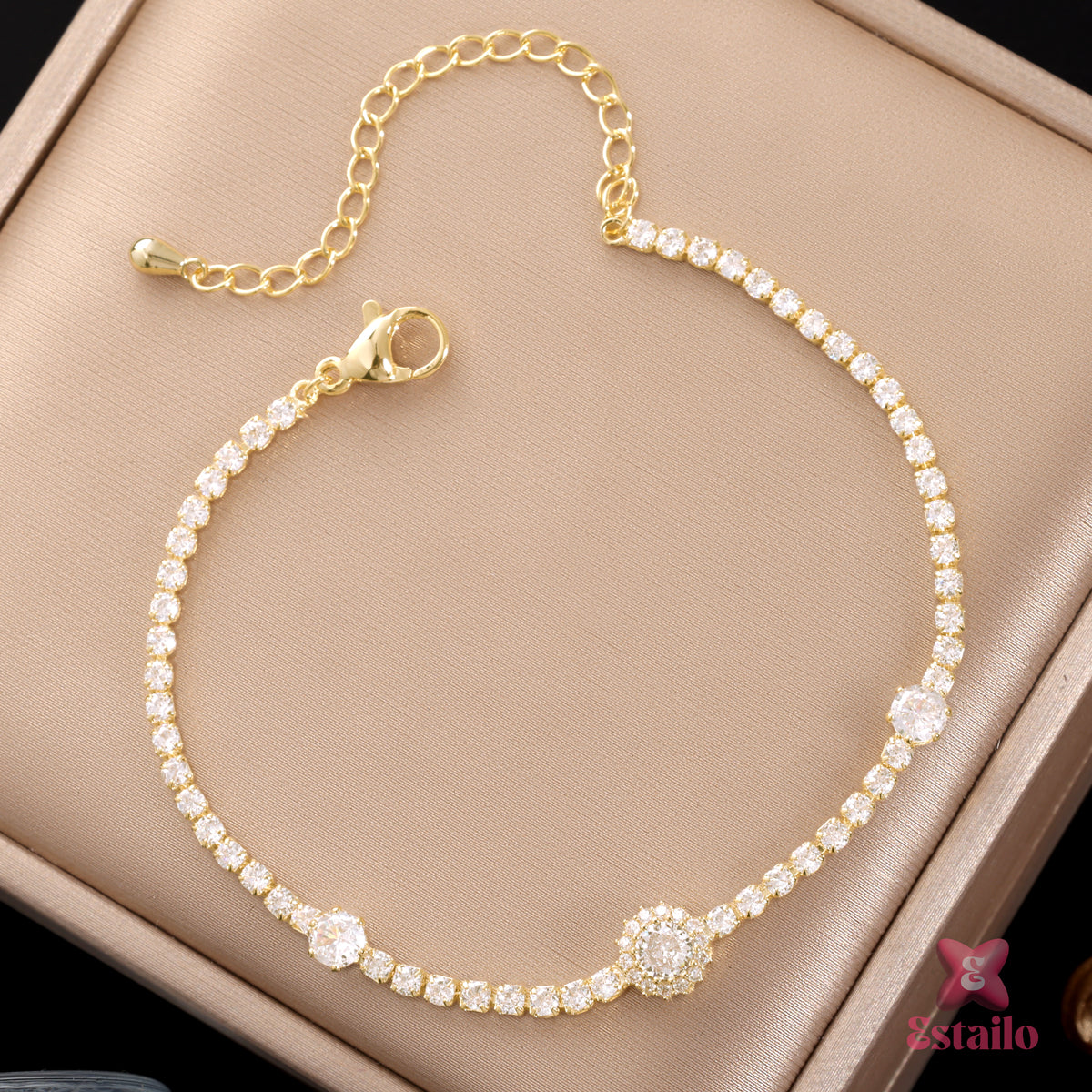 Golden Cascade Bracelet