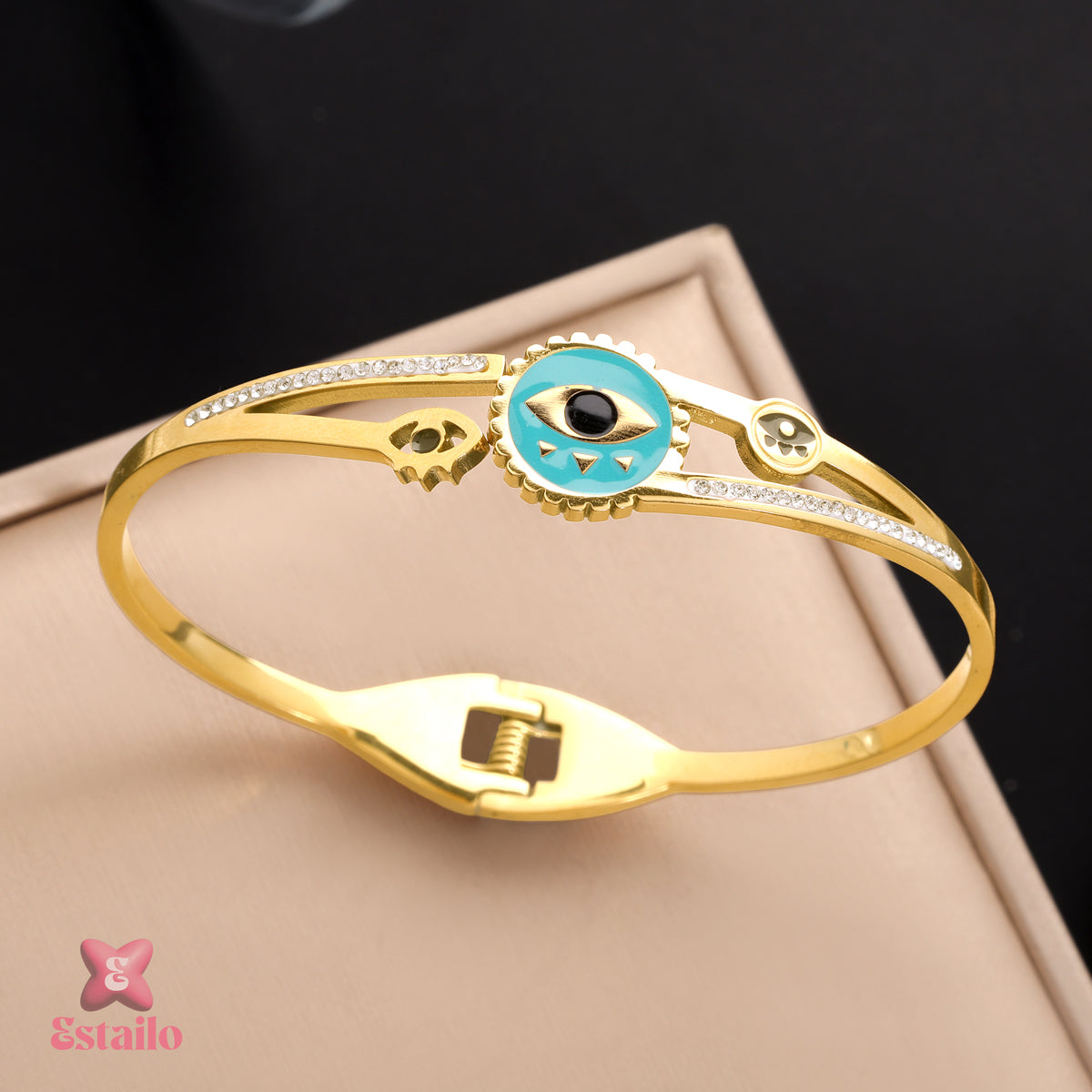 Harmonious Eye Bangle Bracelet