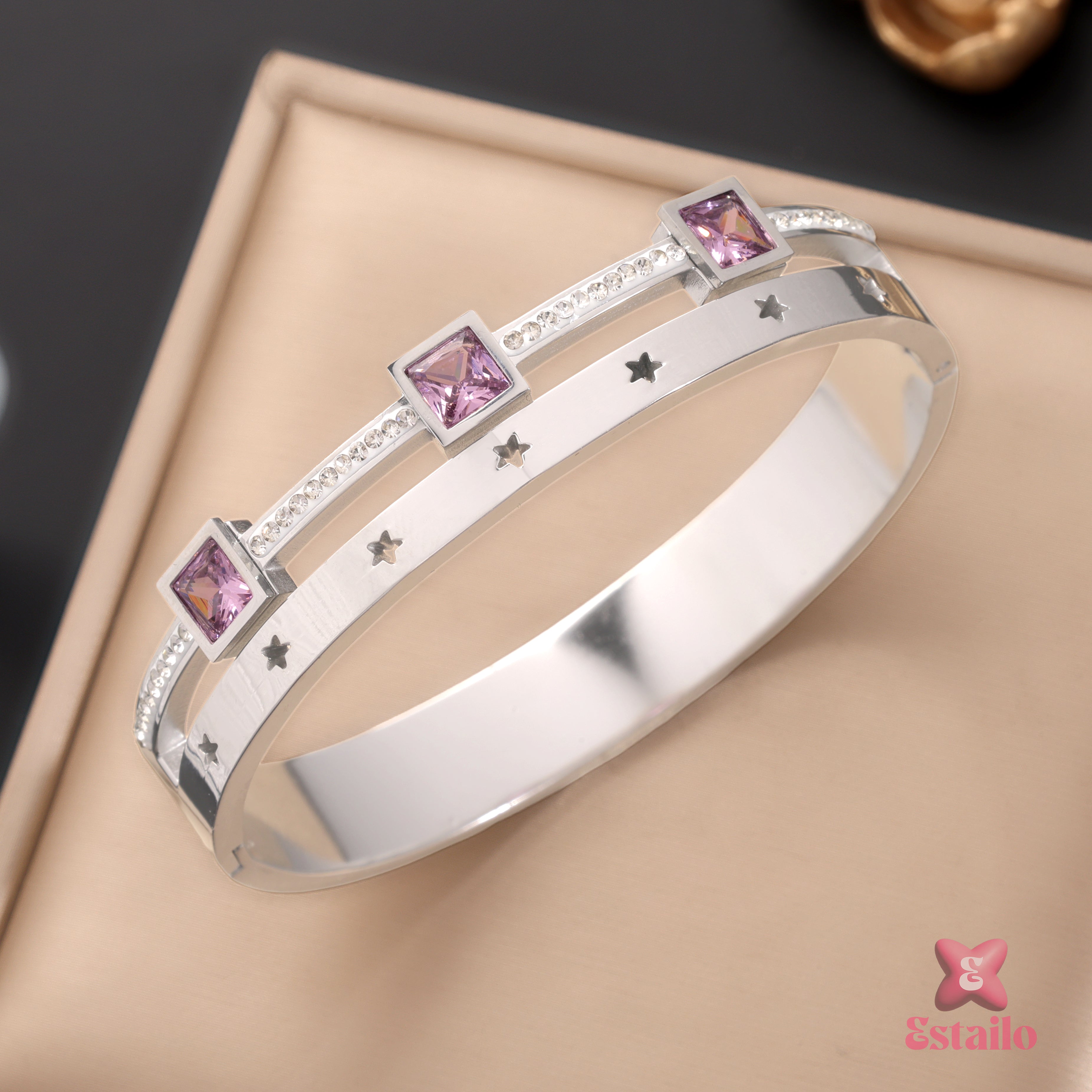 Starry Pink Sapphire Bracelet