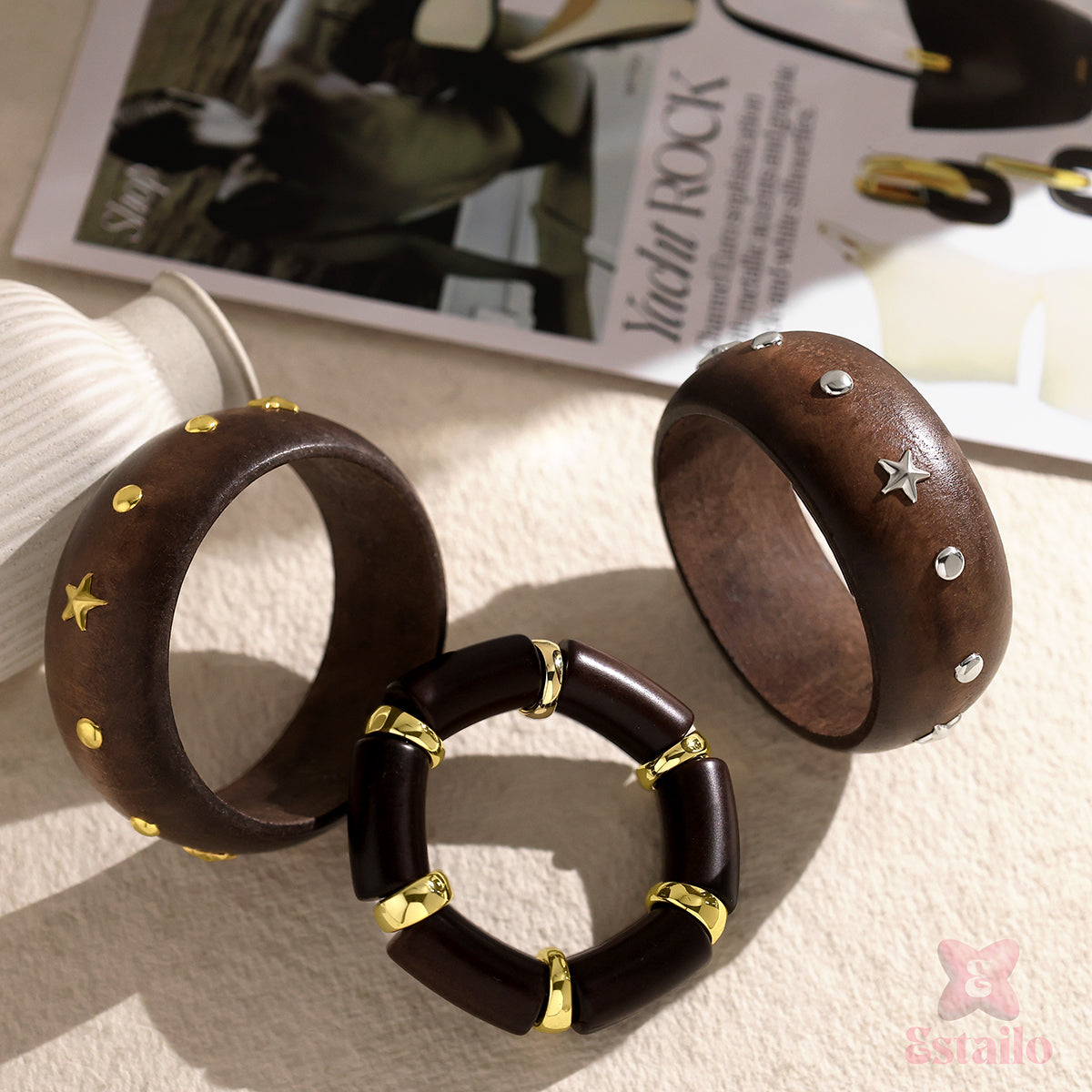 Starry Night Stack Bangle Bracelet