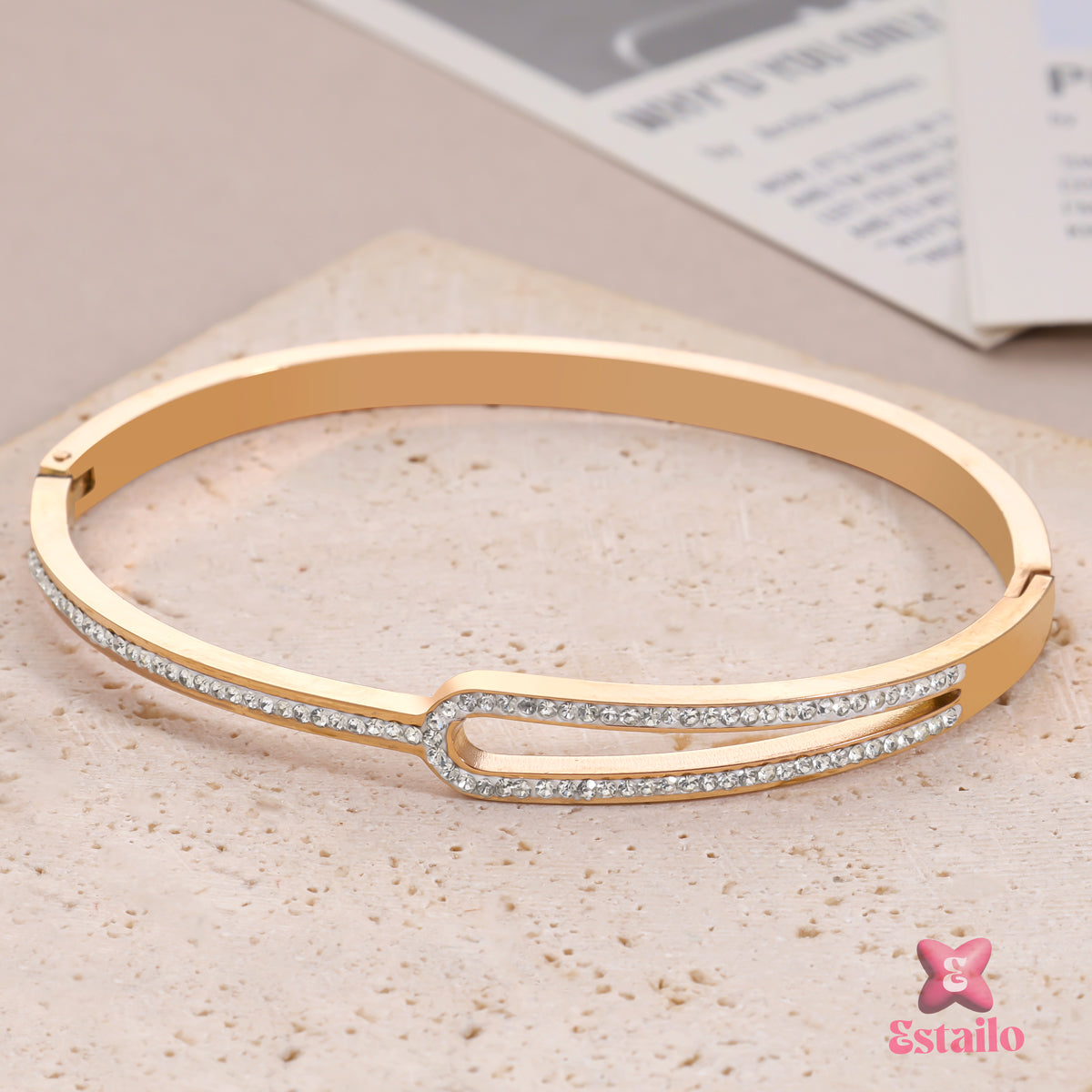 Gilded Sparkle Cuff bracelet