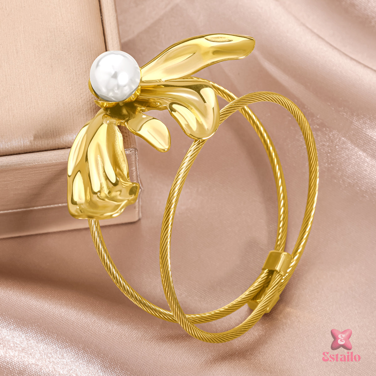 Pearl Nectar Cuff Bracelet