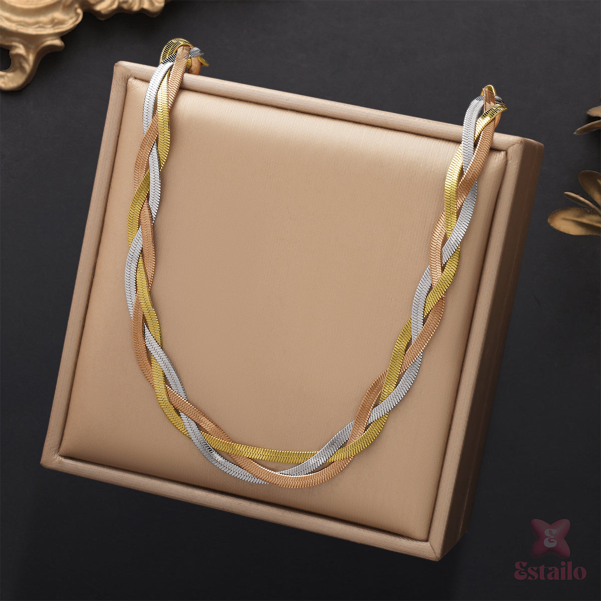 Trinity Weave Luxe Necklace