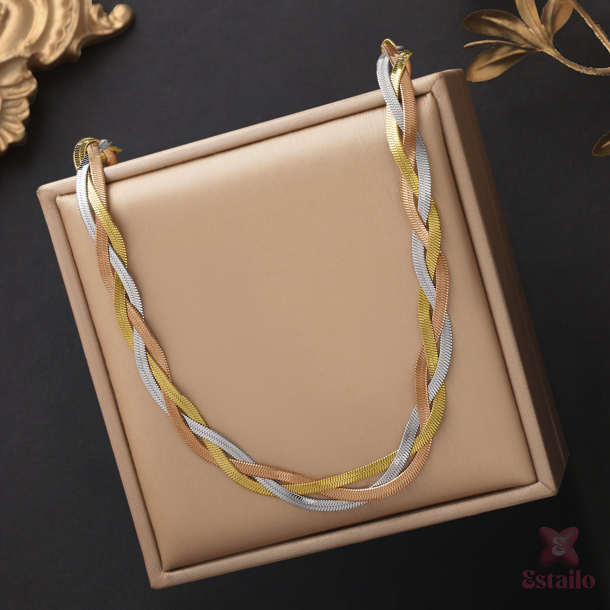 Trinity Weave Luxe Necklace