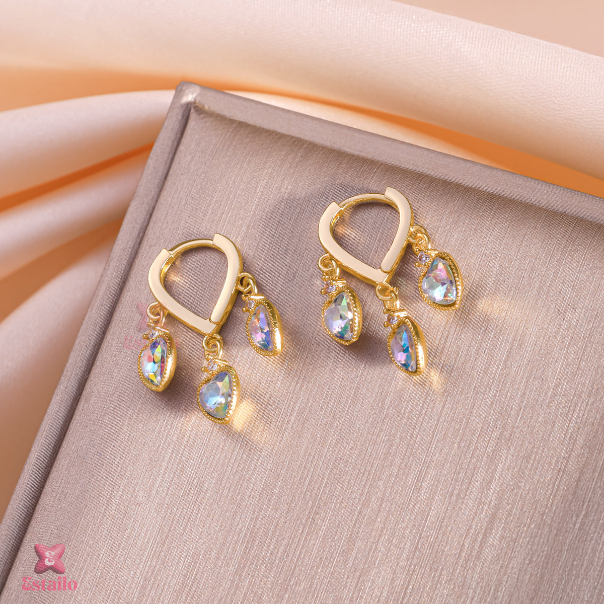Blushing Prism Drops Earrings