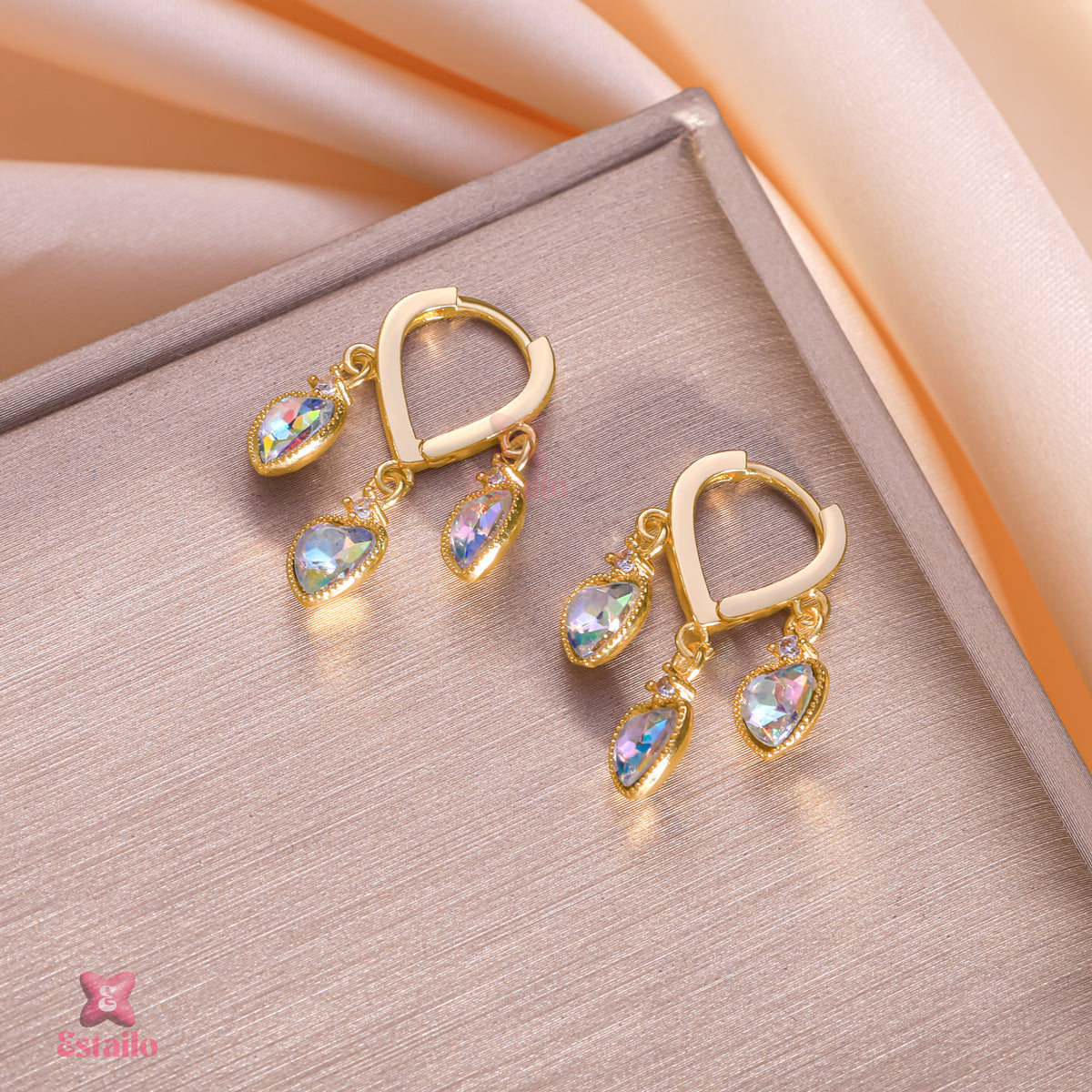 Blushing Prism Drops Earrings