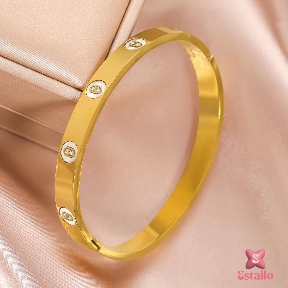 Dazzling Divinity Bangle Bracelet