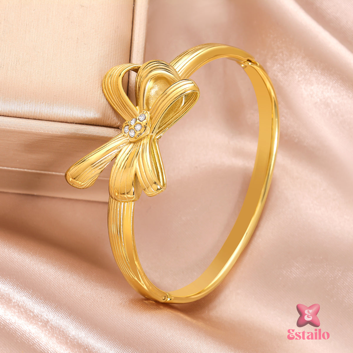 Ribbon Radiance Cuff Bracelet