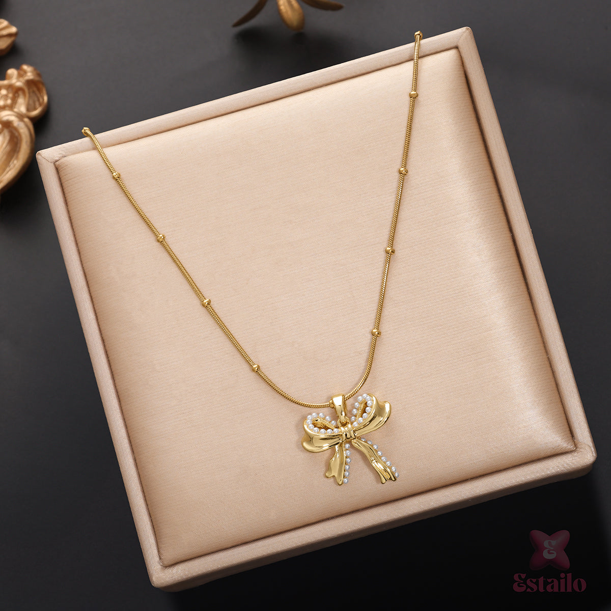 Bow & Bloom Necklace