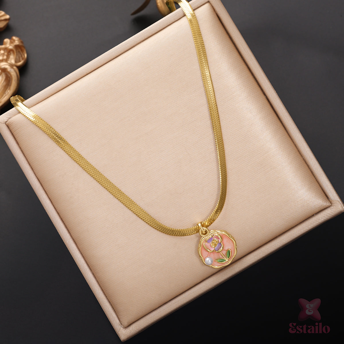 Delicate Rose Necklace