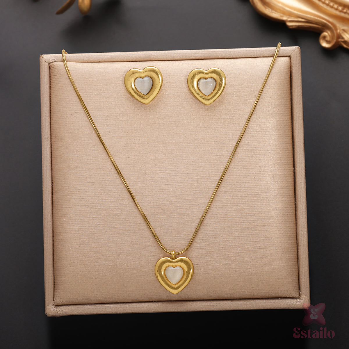 Eternal Love Gold Necklace set