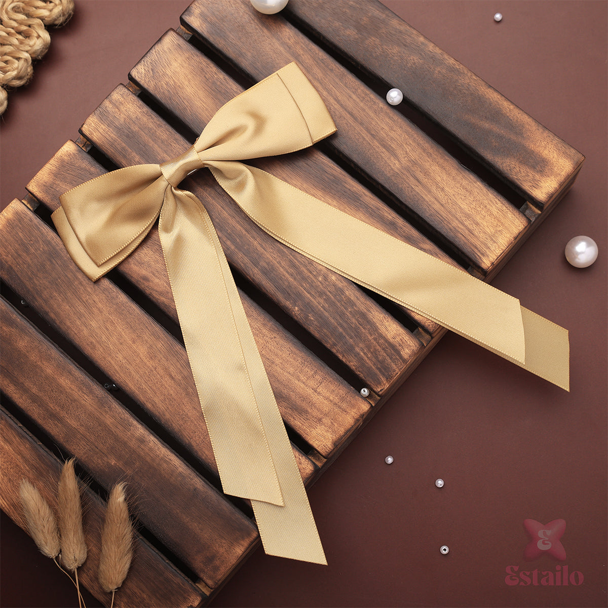 Timeless Satin Elegance Bow Clip