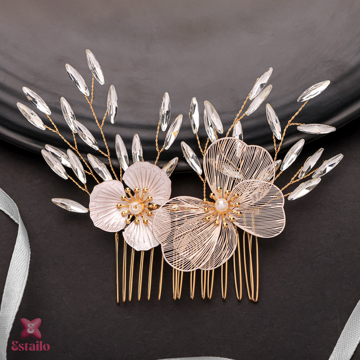Floral Radiance Hair Comb