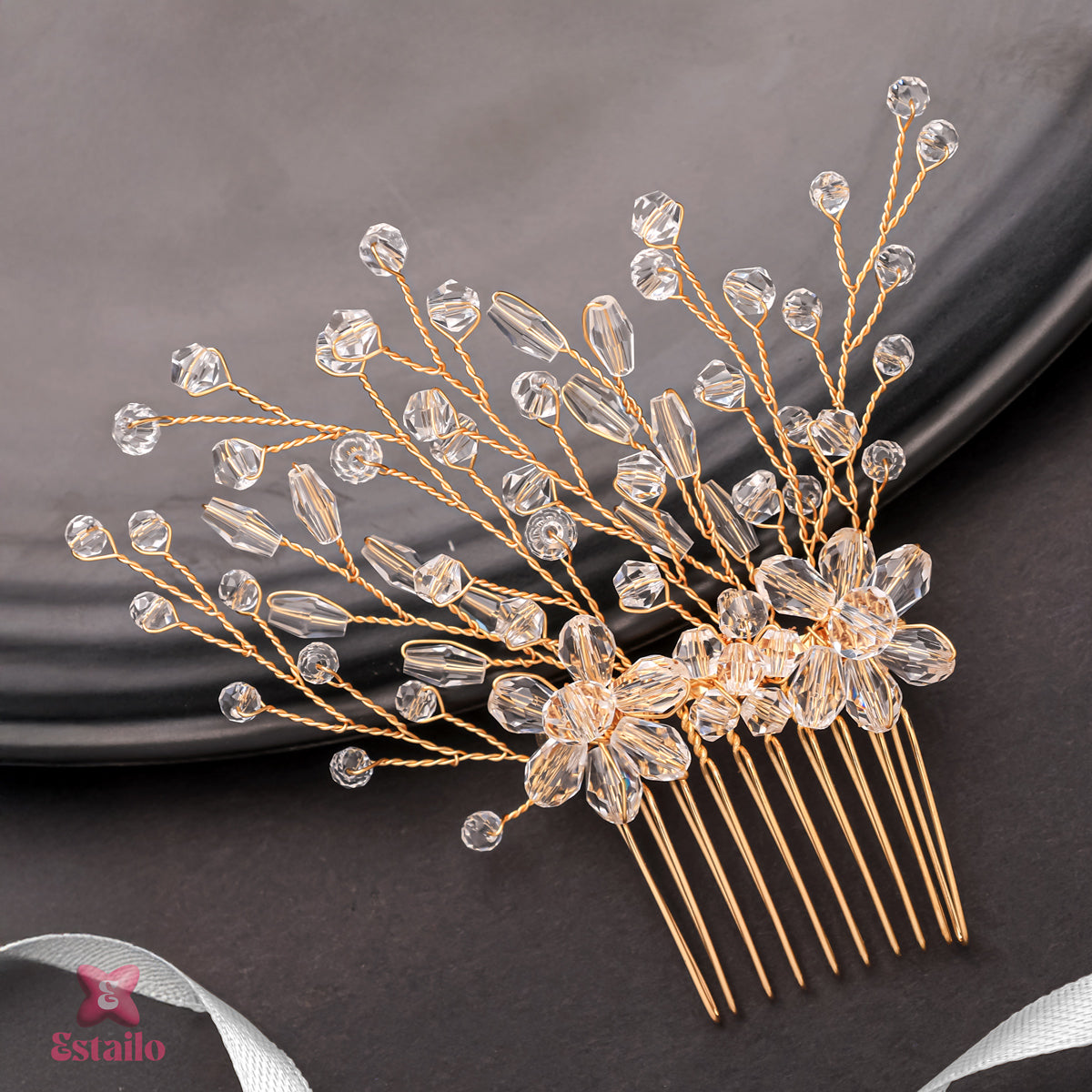 Starlight Blossom Hair Comb