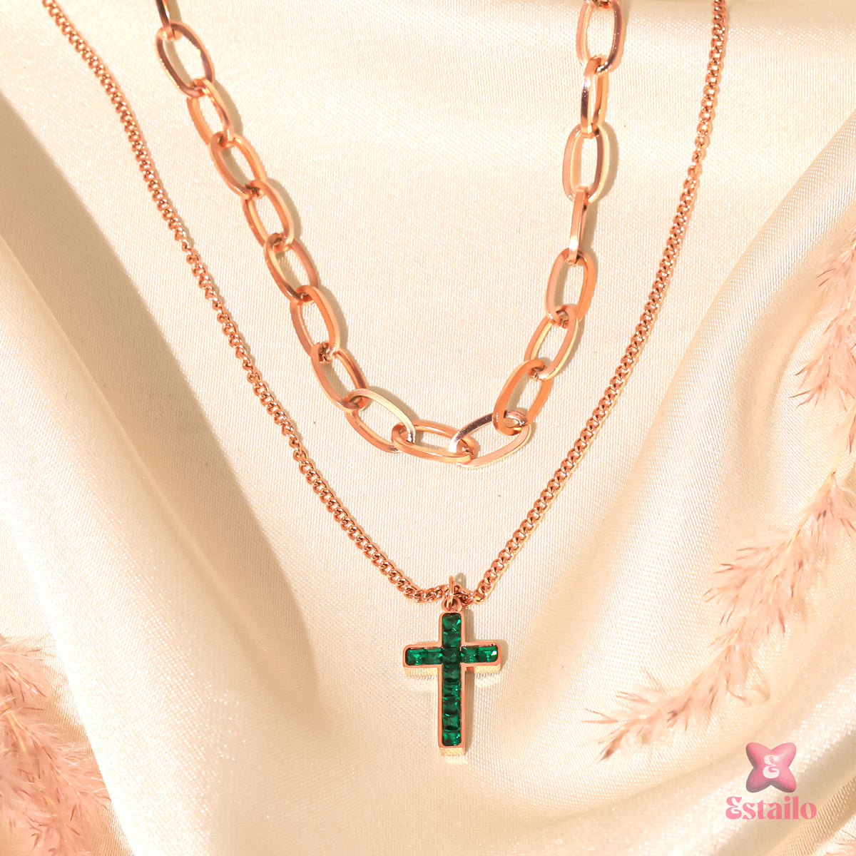 Gilded Cross Necklace