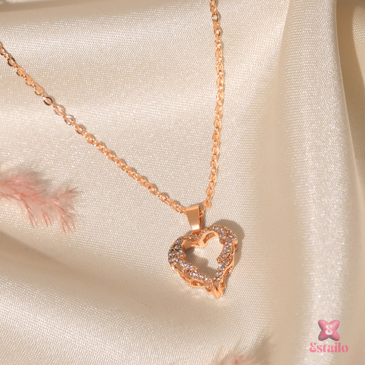 Rose Heart Lumina Necklace
