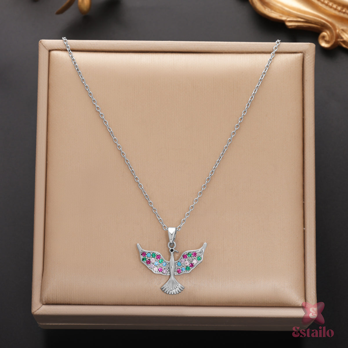 Chromatic Wings Necklace