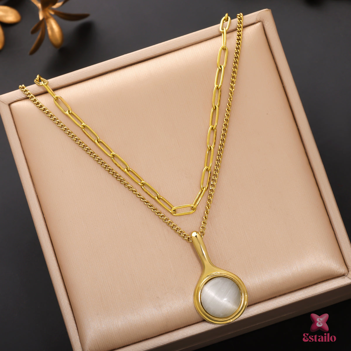 Moonstone Layered Necklace