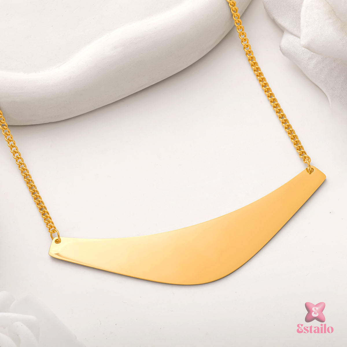 Golden Arc Necklace