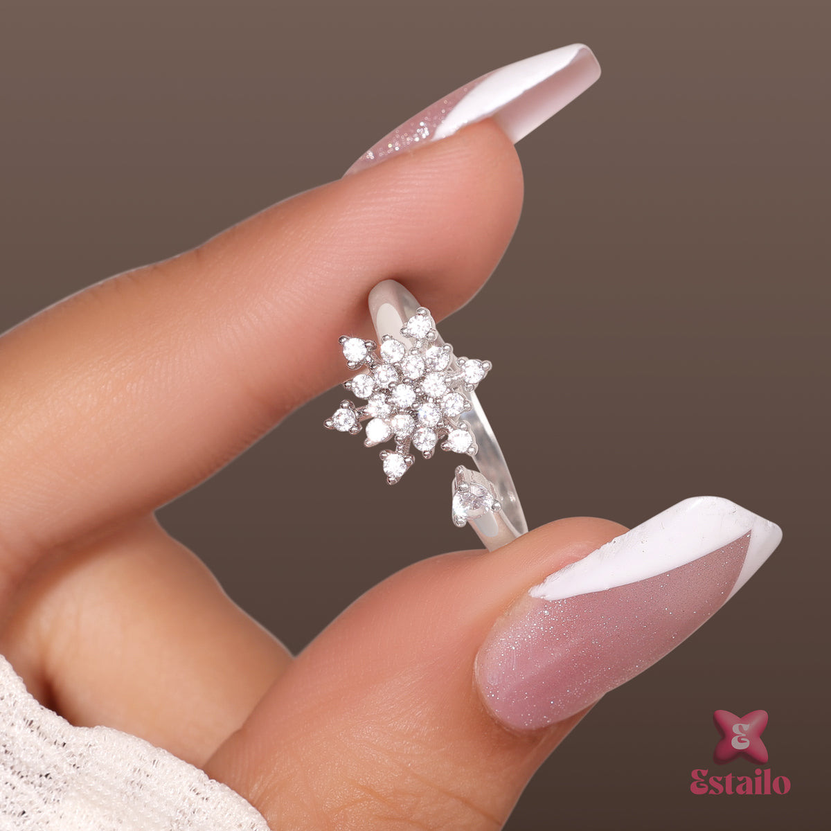 Snowflake Whisper Ring