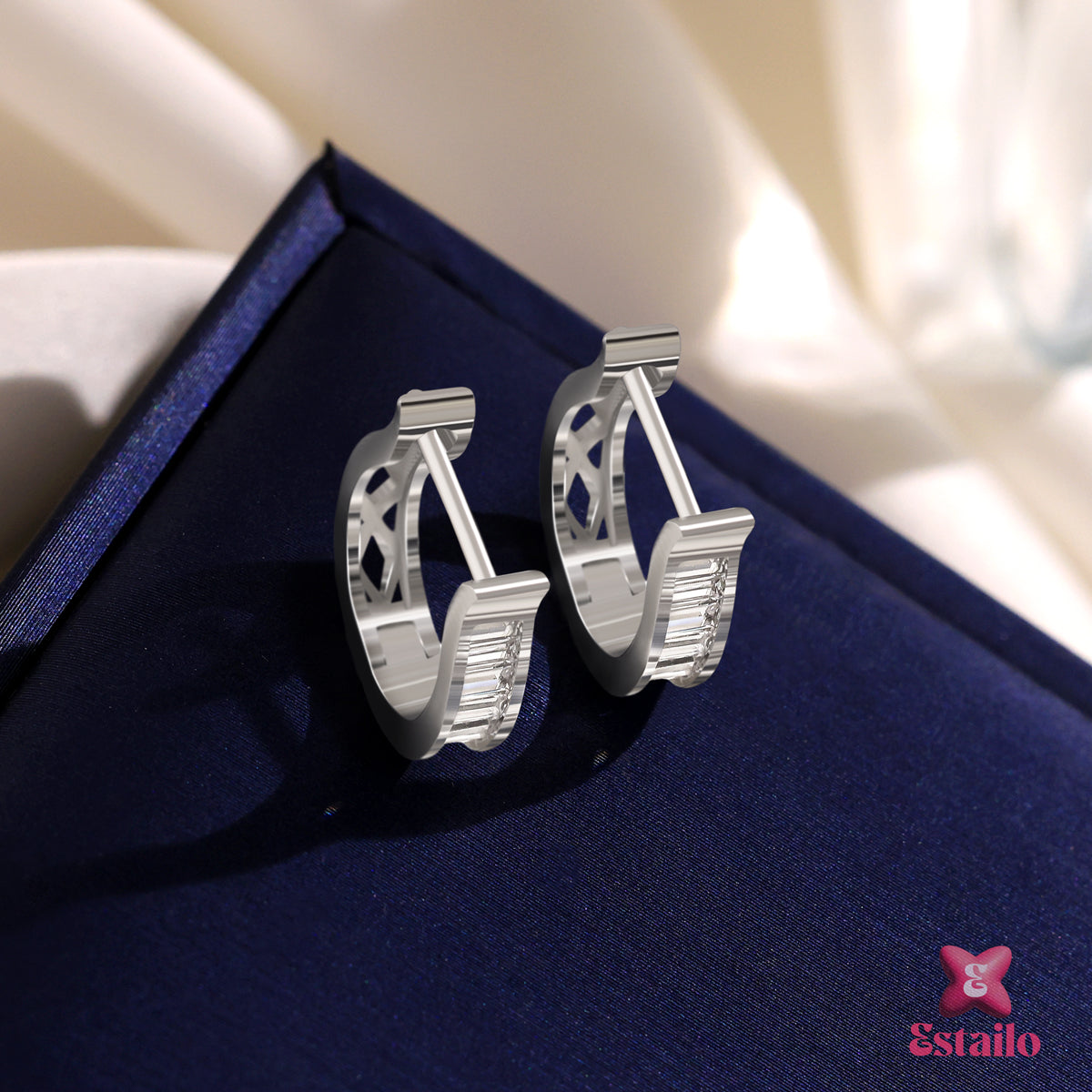 Sparkling Dazzle Hoops Earring