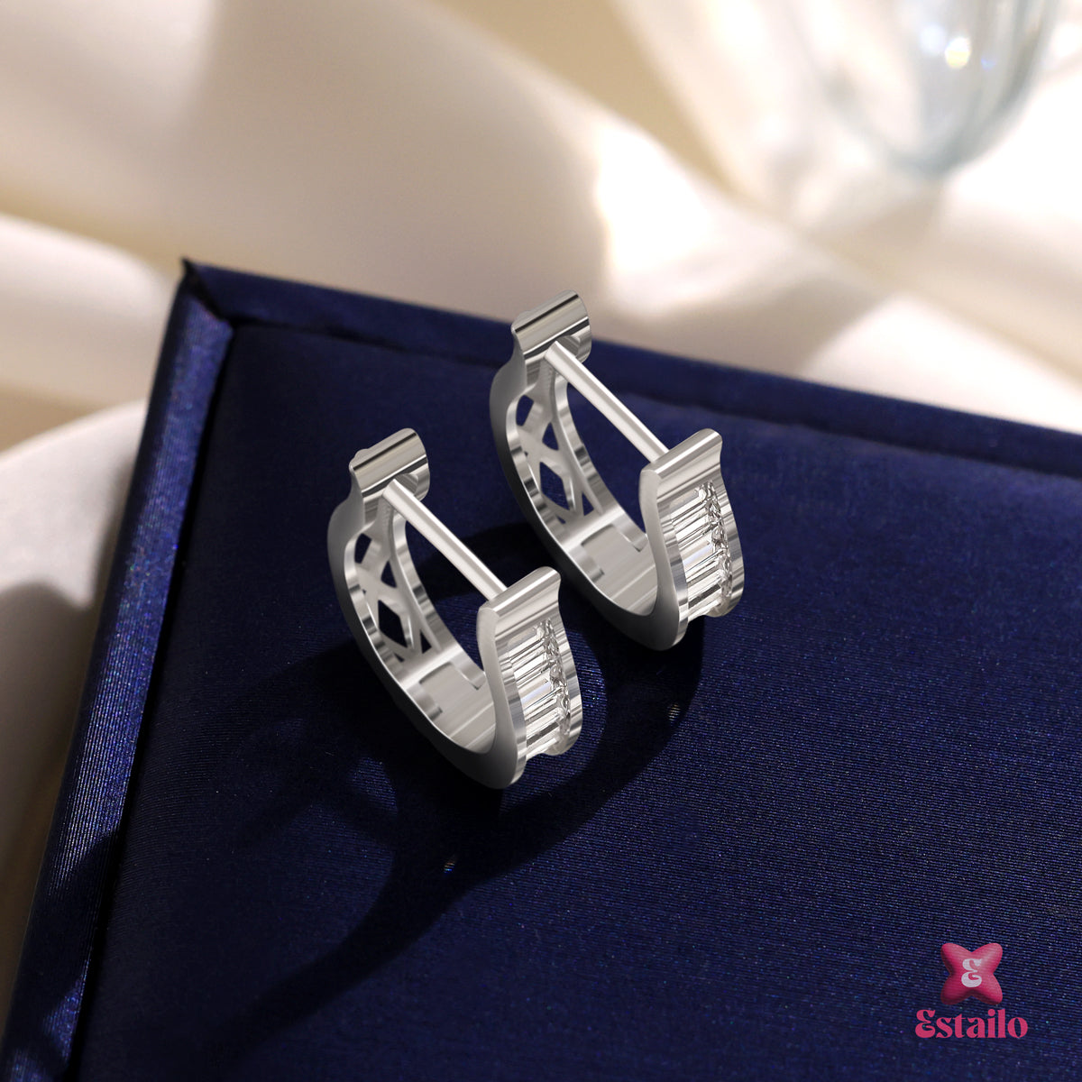 Sparkling Dazzle Hoops Earring