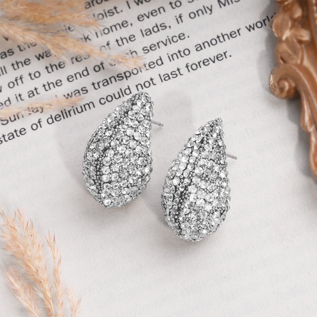 Shimmering Teardrop Earrings