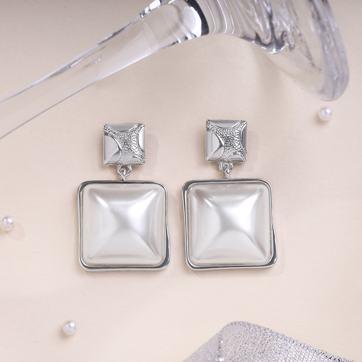 Gleaming Geometry Earrings