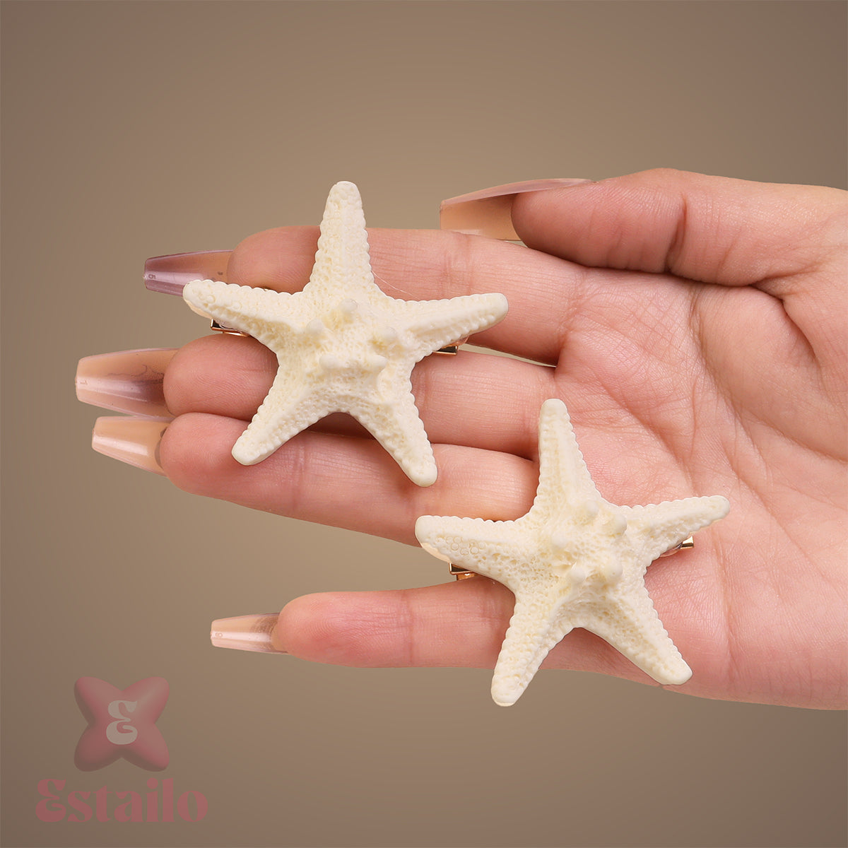 Resin Starfish Hair Clip