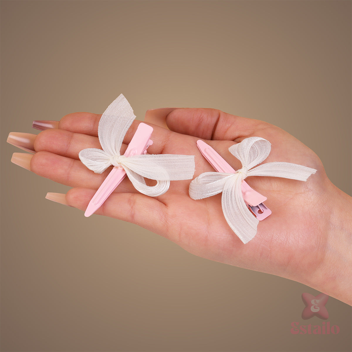 Chiffon Bow Hair Clip