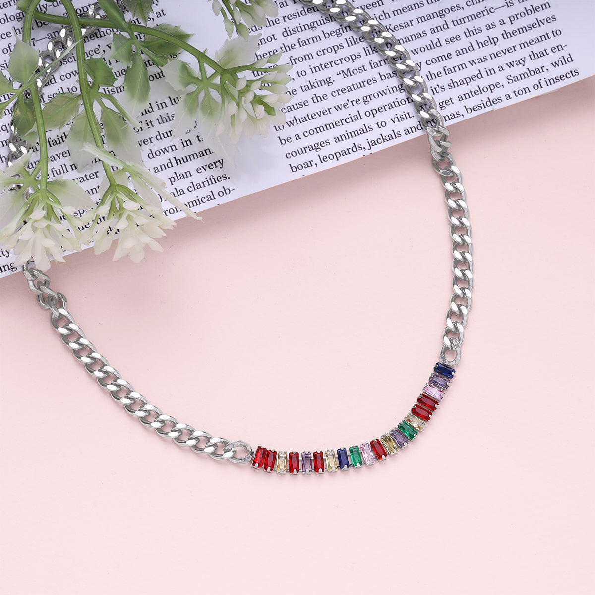 Rainbow Sparkle Necklace
