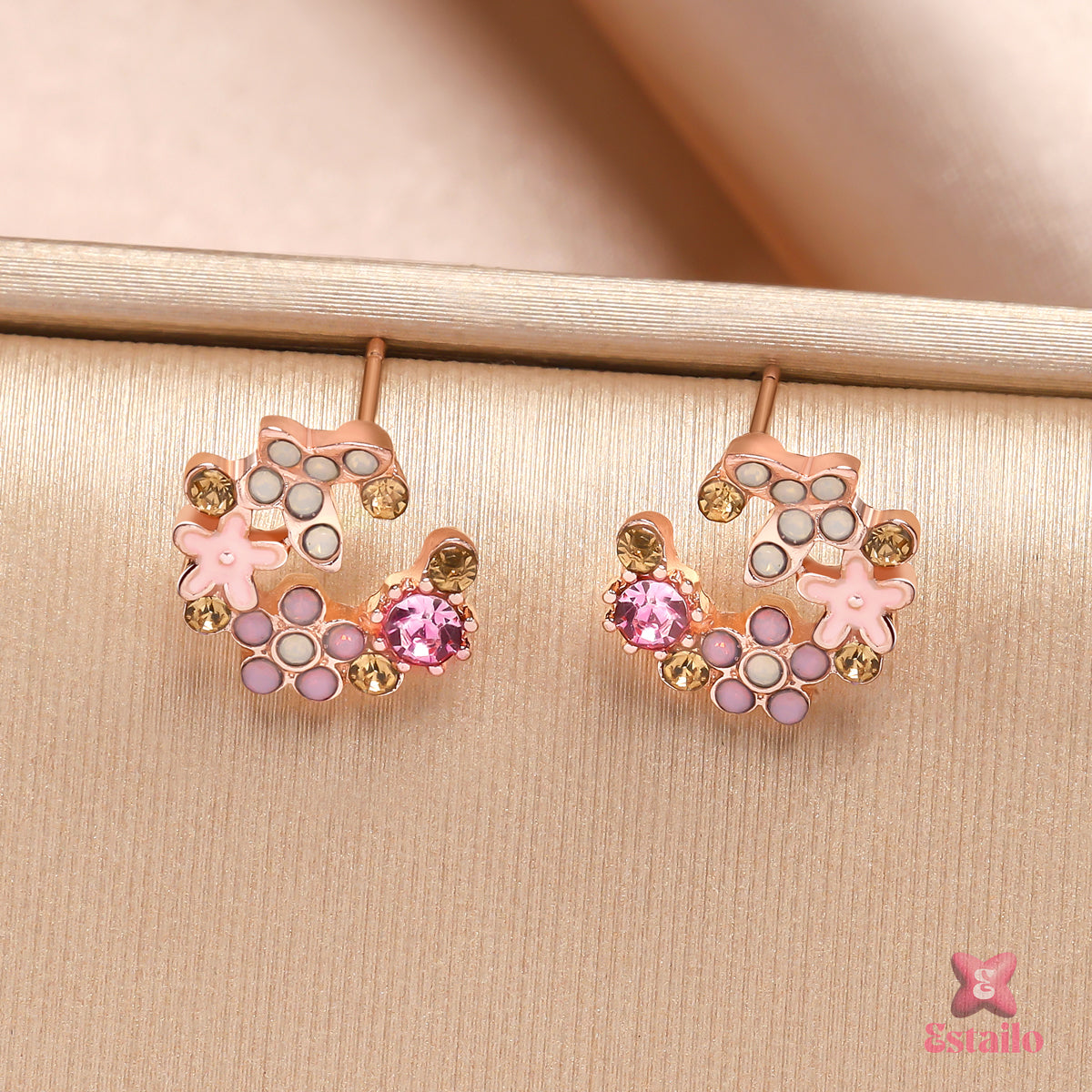 Blush Petal Studs Earring