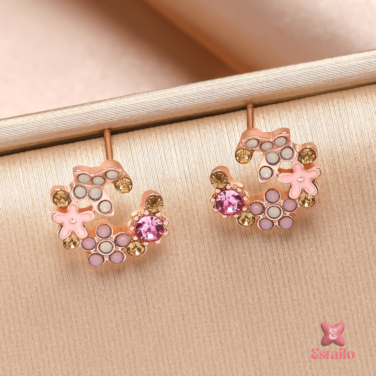 Blush Petal Studs Earring