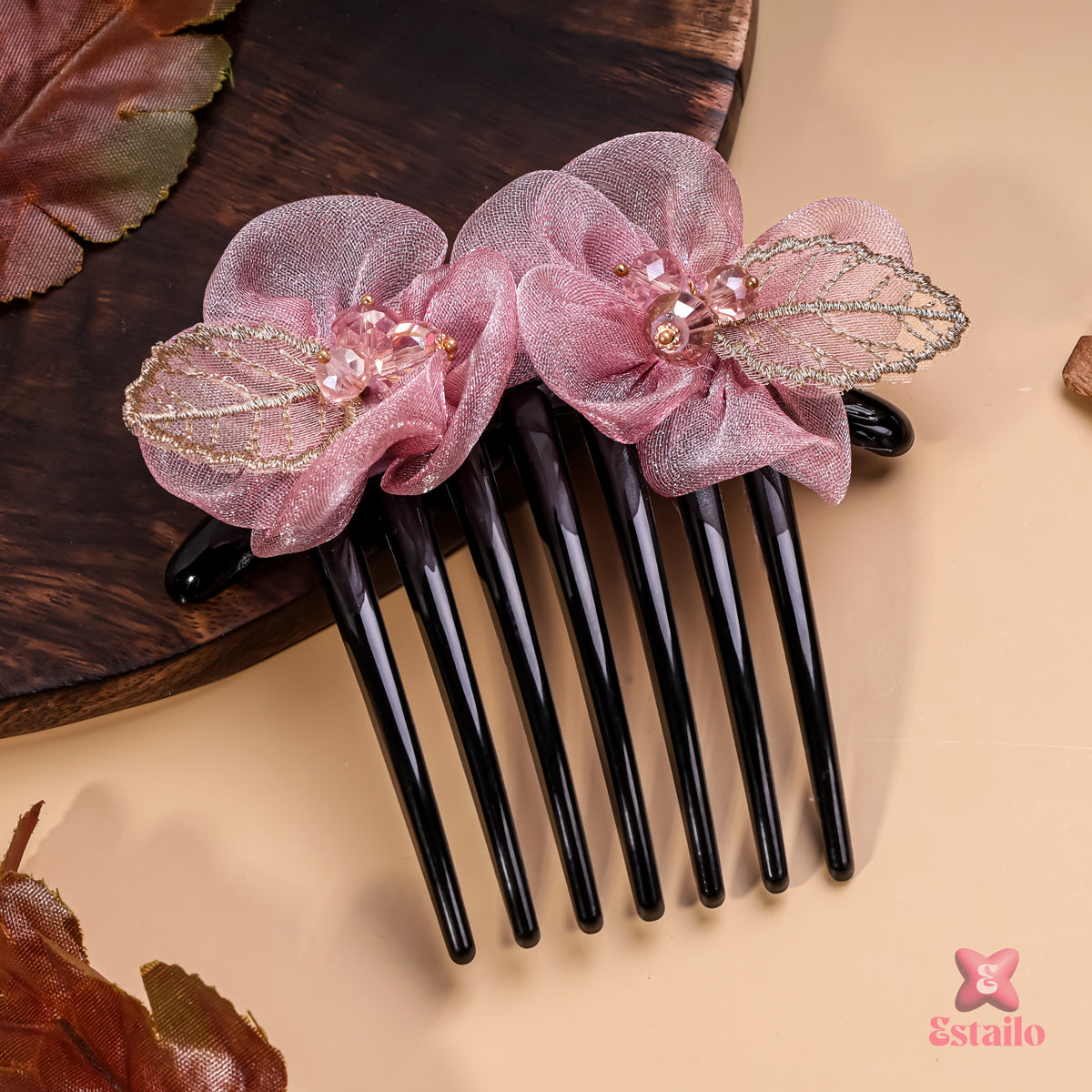 Royal Floral Hair Comb