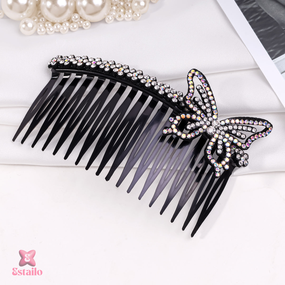 Sparkling Butterfly Comb