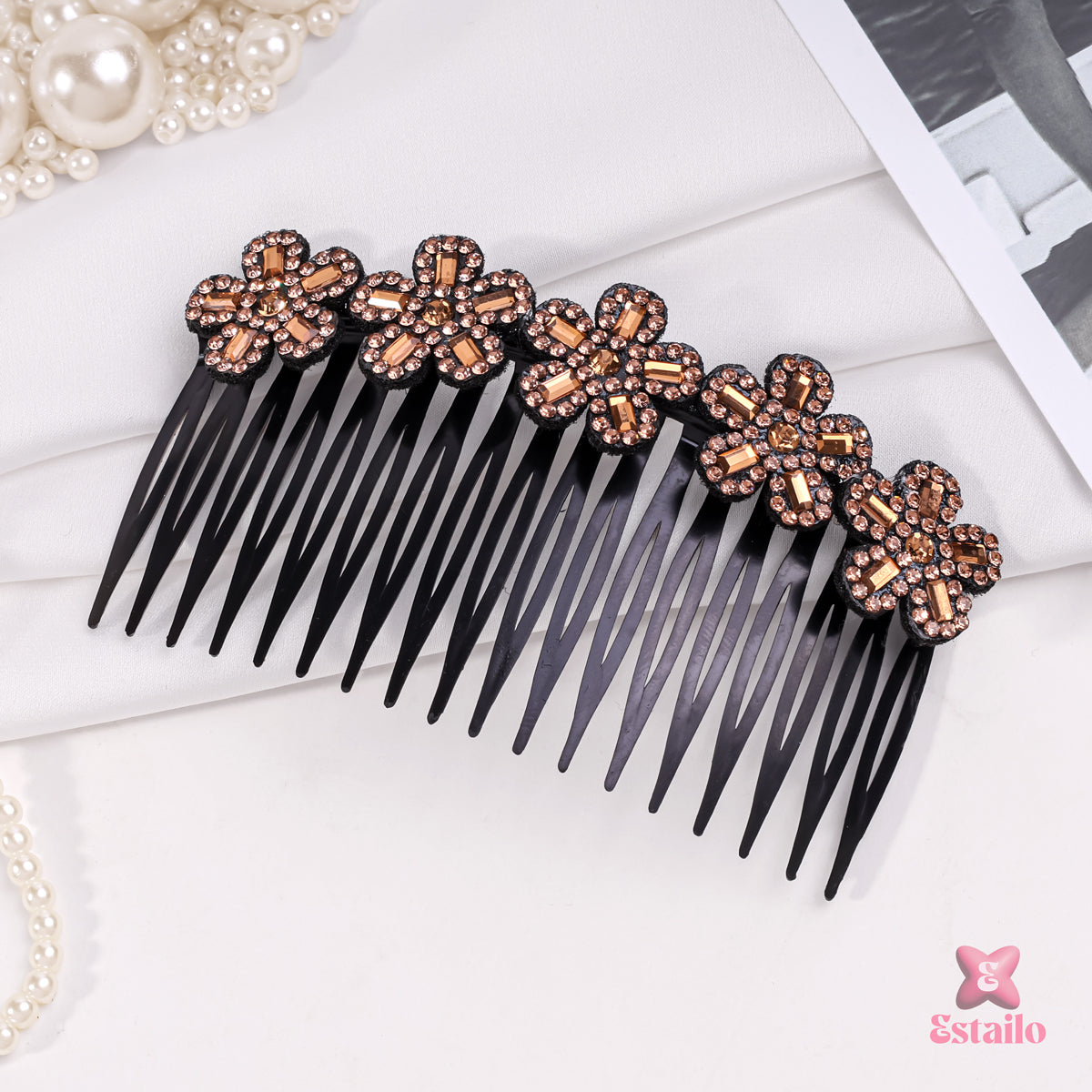 Starlit Daisy Hair Comb