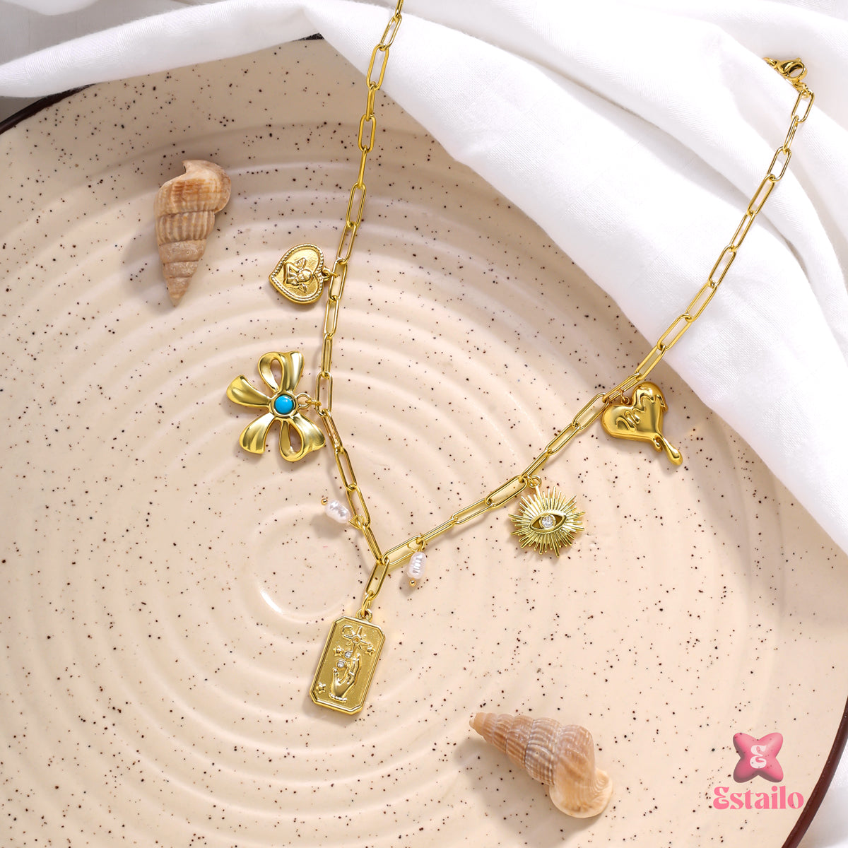 Celestial & Shell Necklace