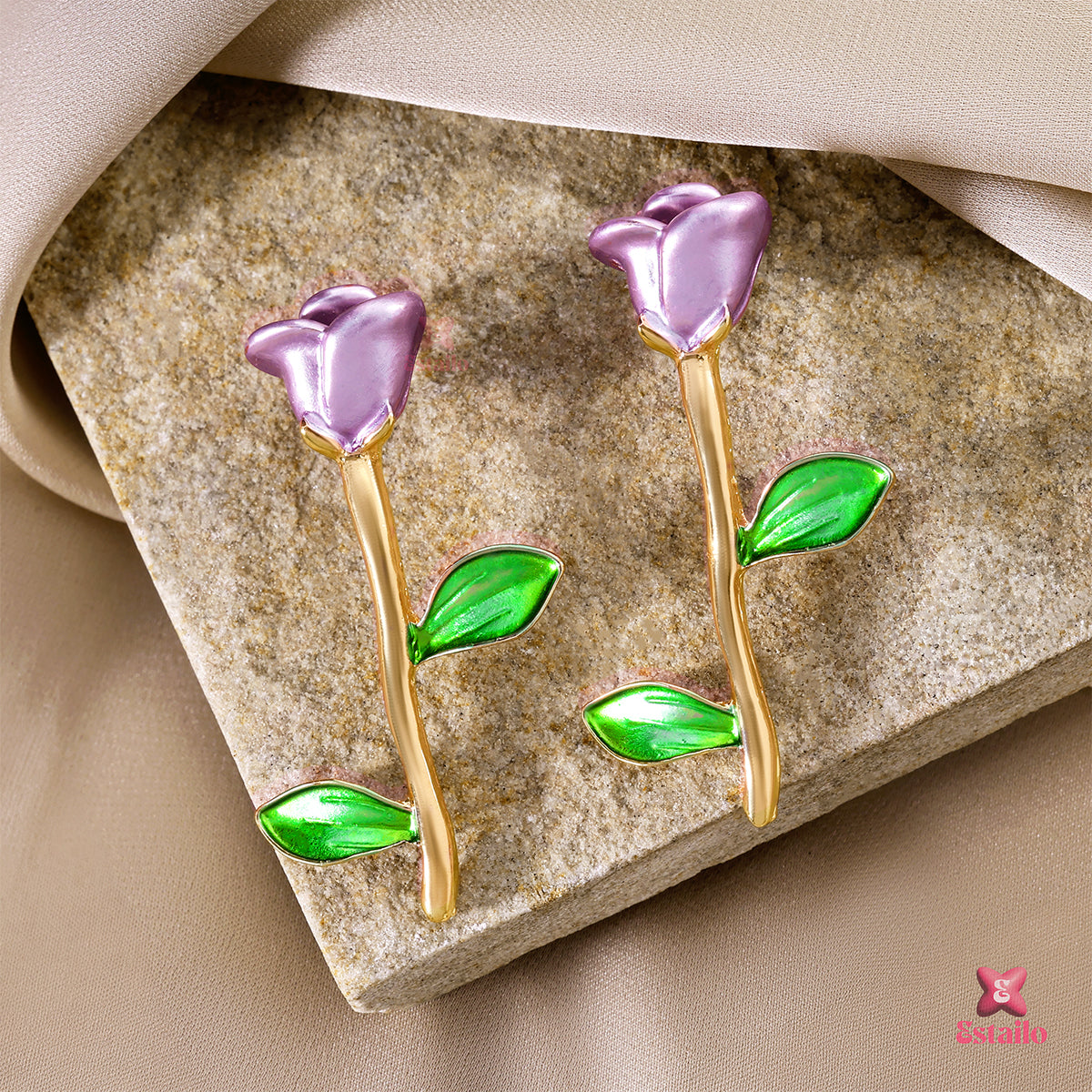 Majestic Blossom Dangles Earring