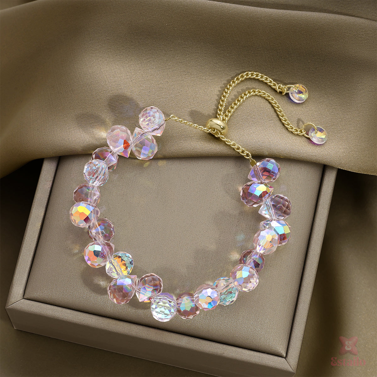 Ethereal Mist Crystal Bracelet