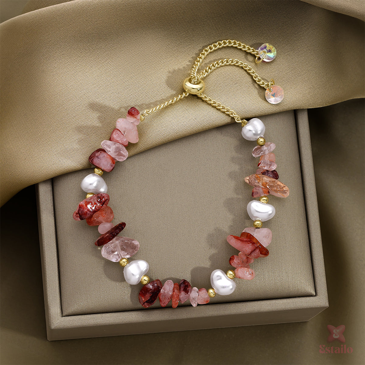 Rainbow Halo Beads Bracelet