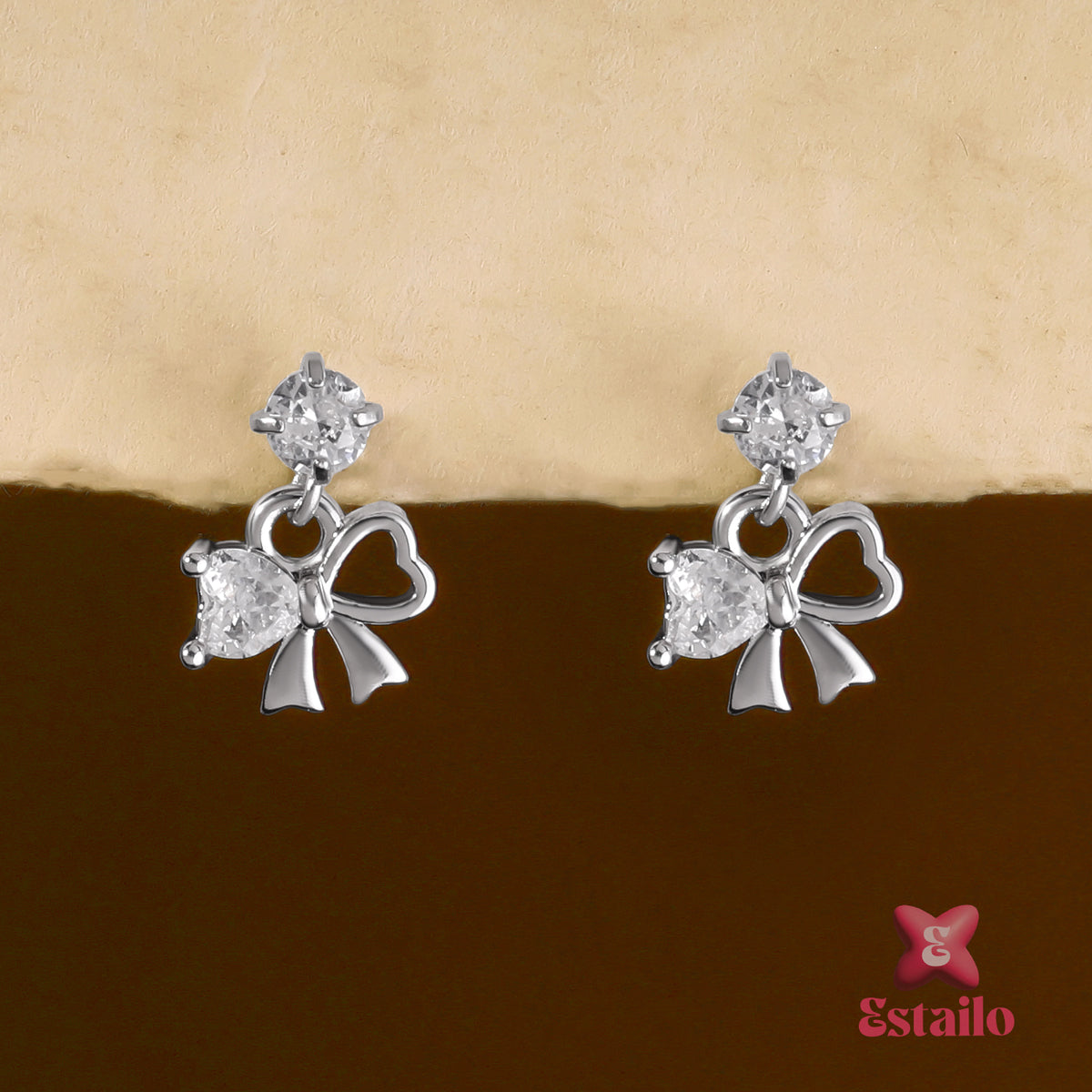 Starburst Bow Earrings Earcuff