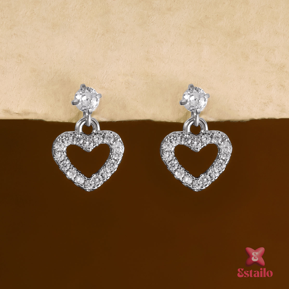 Elegant Heart Earcuff Earring