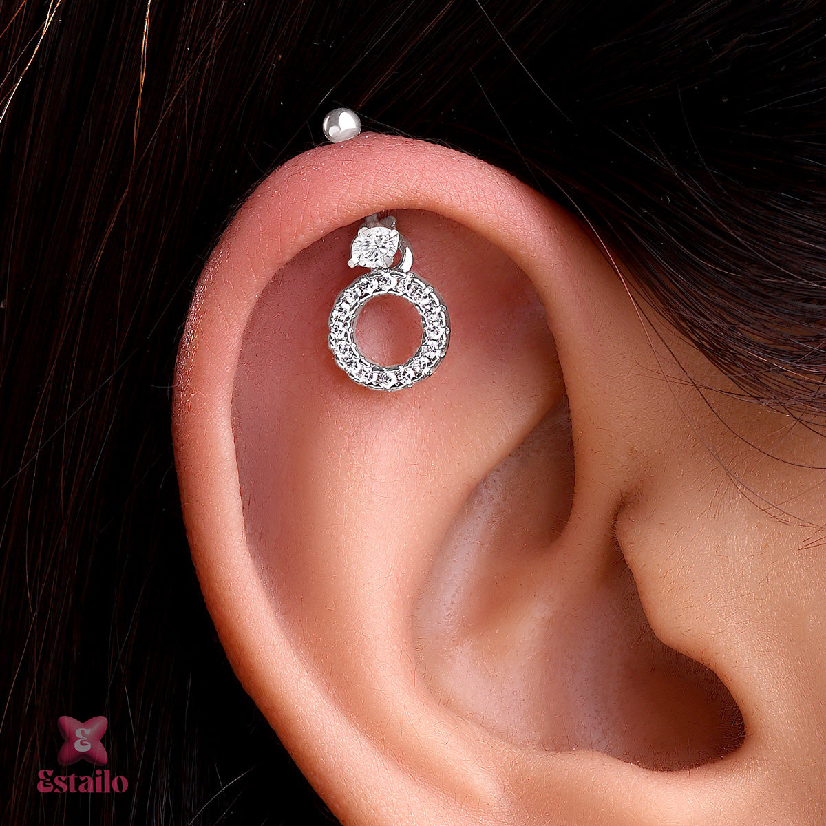 Royal Snow Earcuff Earring