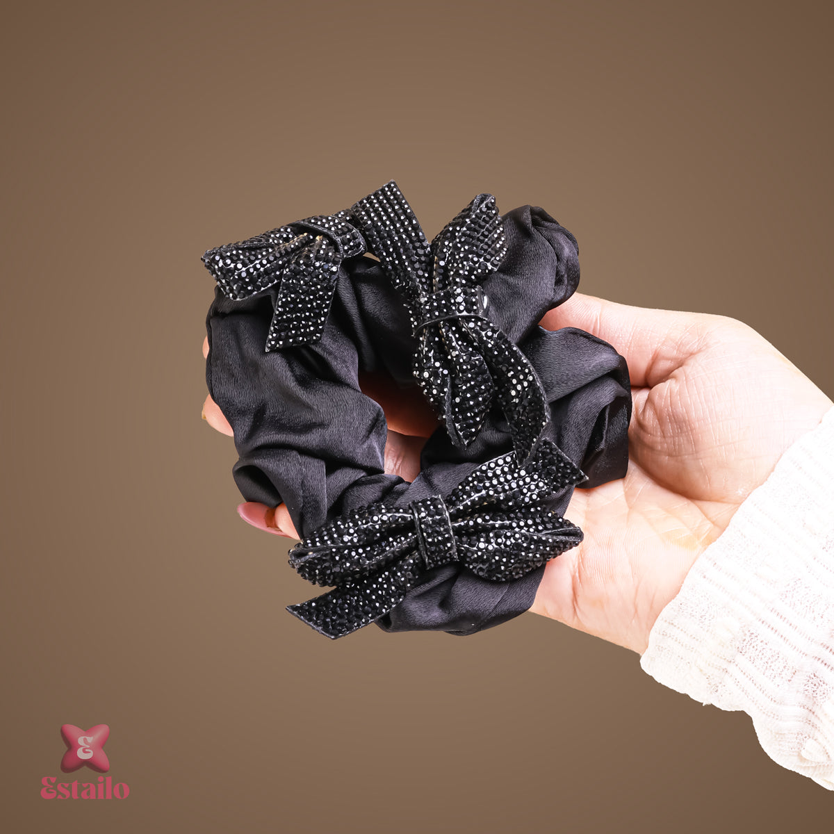 Midnight Sparkle Scrunchie