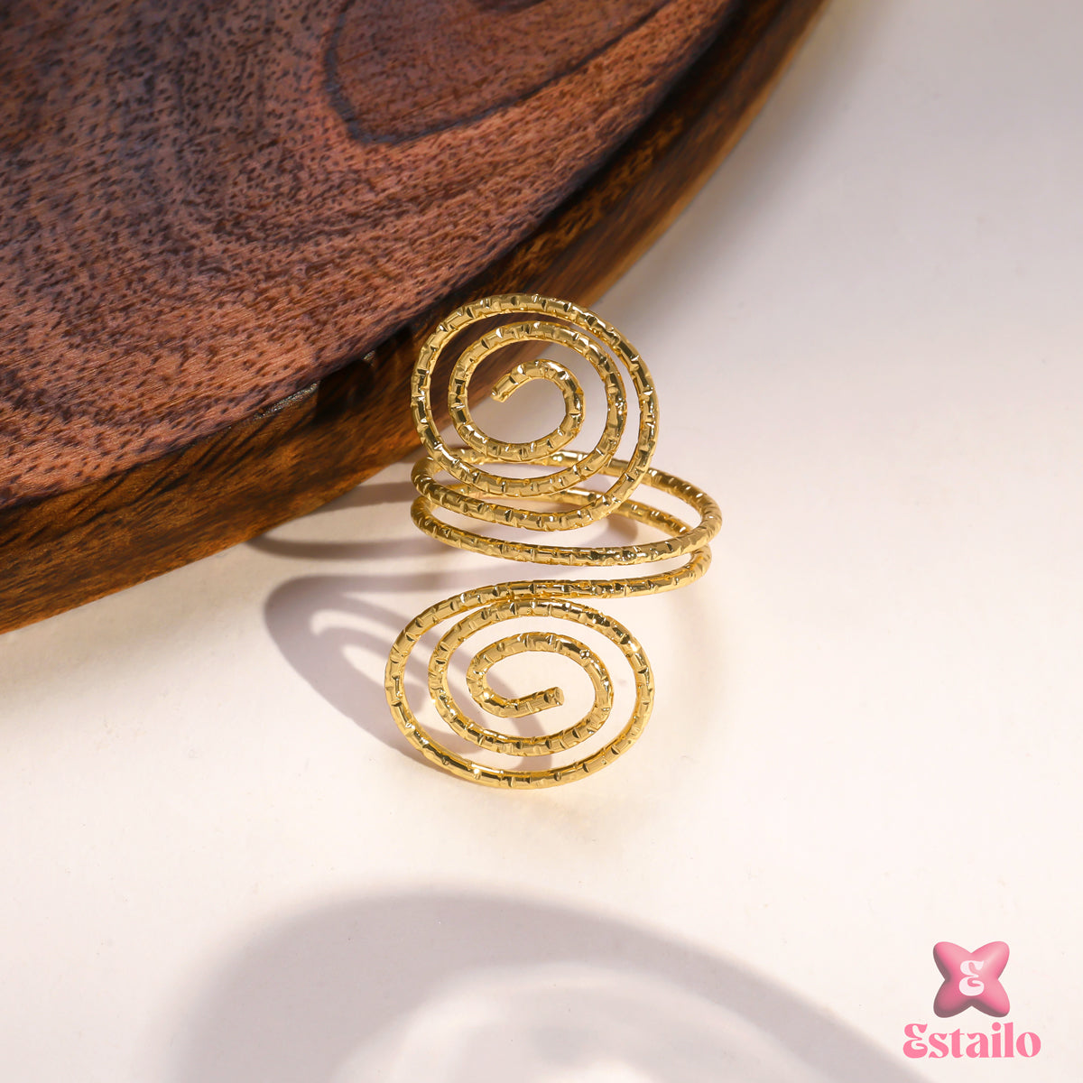 Spiral Wrap Gold Ring