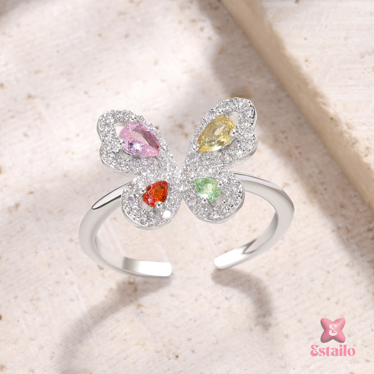 Prism Butterfly Ring