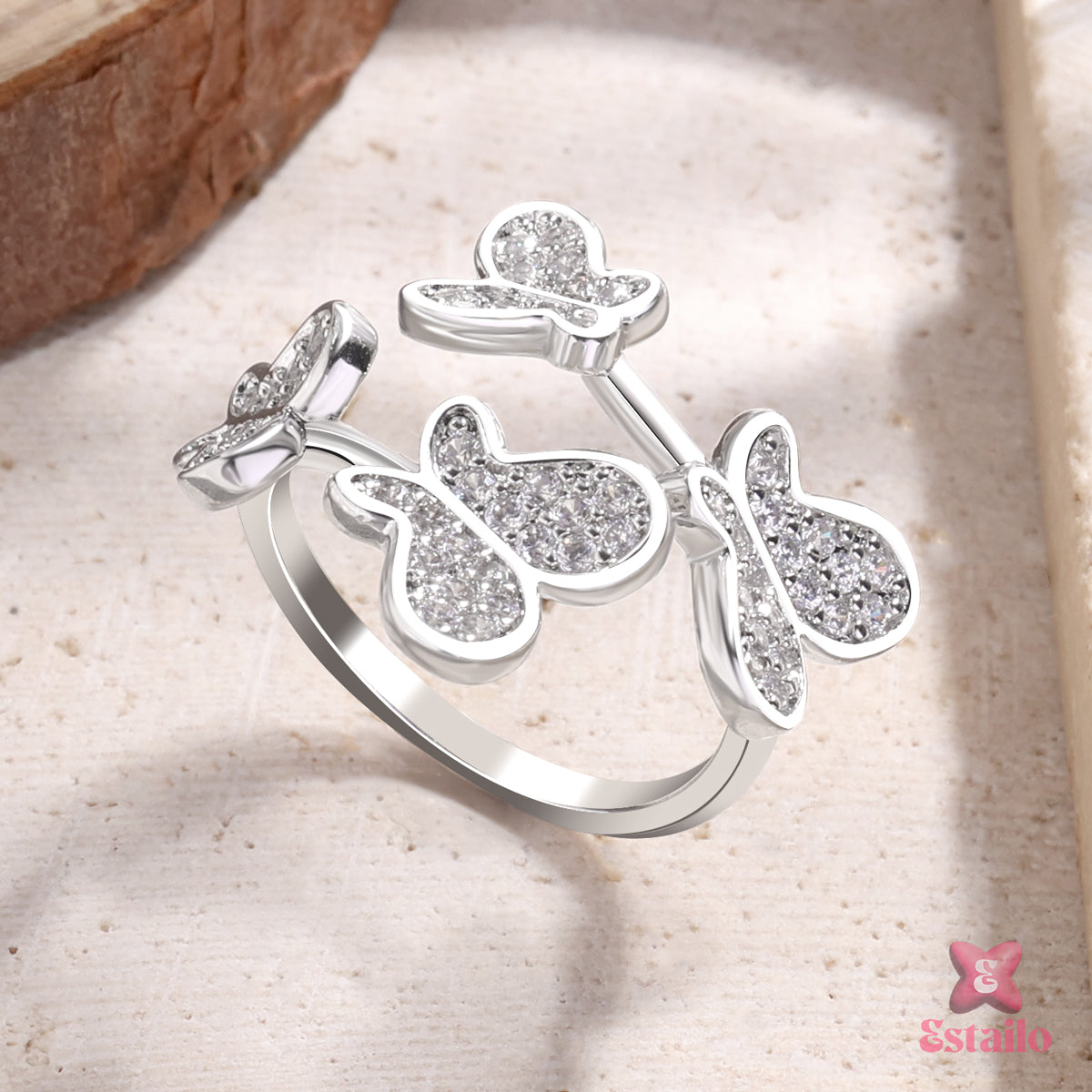 Fluttering Sparkle Ring