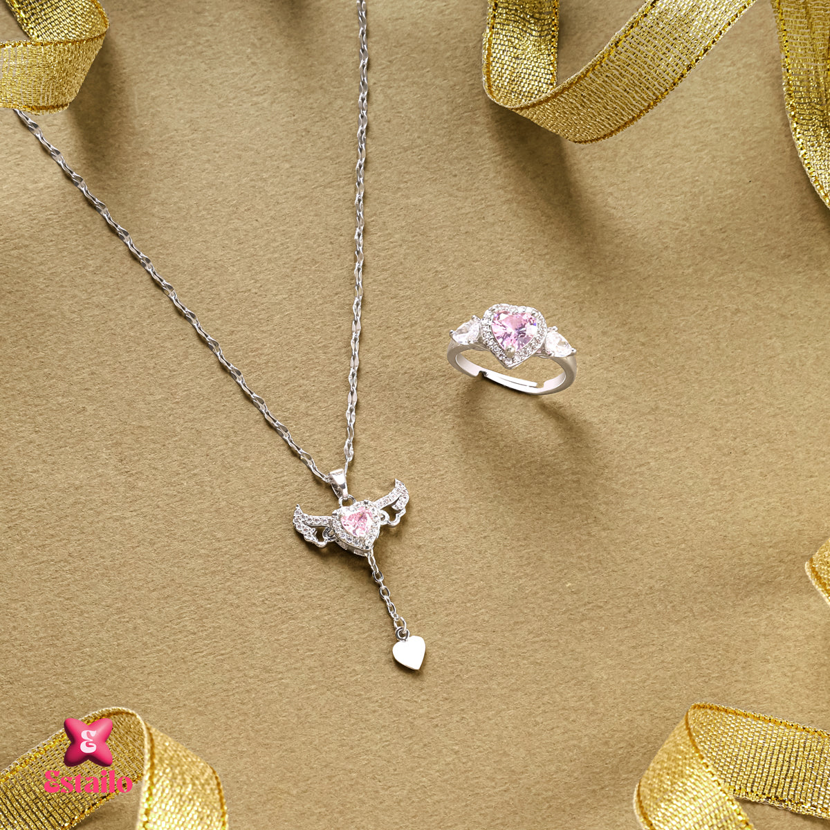 Angel Wing Necklace Set